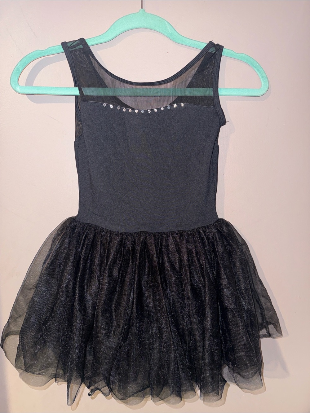 Black Tulle Girls Dance Ballet Costume Dress